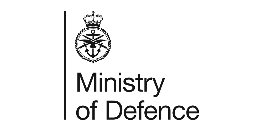 A logo for the Ministry of Defence