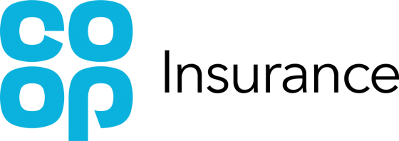 A colourful logo for the company Co-op Insurance.