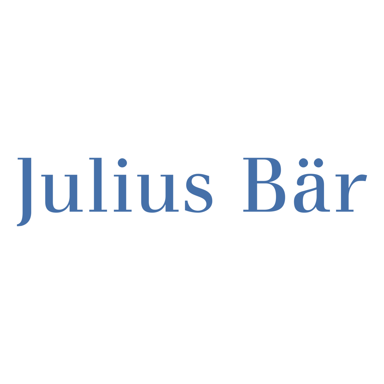A coloured logo for the company Julius Baer.